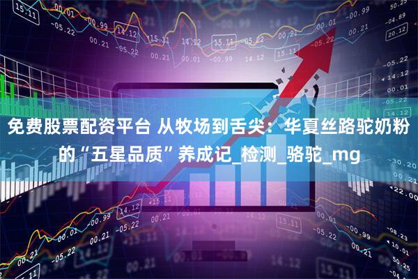 免费股票配资平台 从牧场到舌尖：华夏丝路驼奶粉的“五星品质”养成记_检测_骆驼_mg