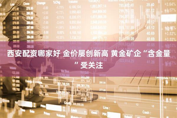 西安配资哪家好 金价屡创新高 黄金矿企“含金量”受关注